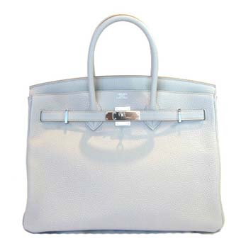 HERMES エルメス バーキン35 スーパーコピー ハンドバッグ トゴ グレパール シルバー金具 Birkin 080